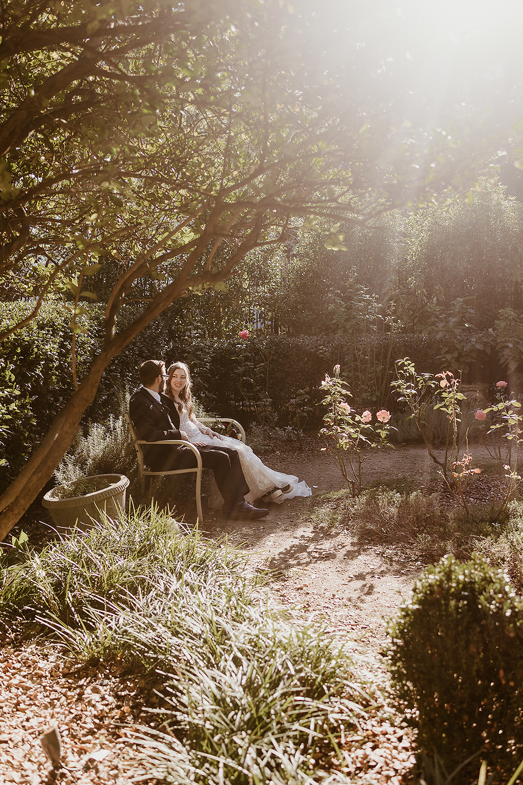 Ashley \u0026 Christian's wedding at Mcgill Rose Gardens Charlotte NC |  melodystriderphotography.com, image size:1067x1600