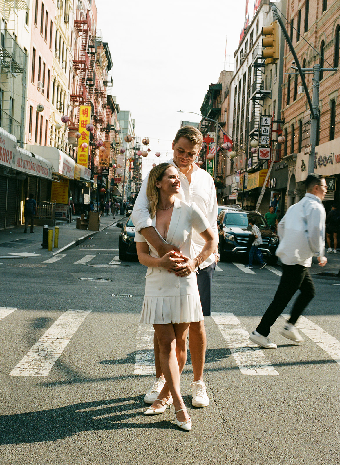 engagement dresses nyc New York City Film Photos atr_lsleeve-longsleeve 1500mm Art Deco White Bridge Color:Blue Breeze Palm