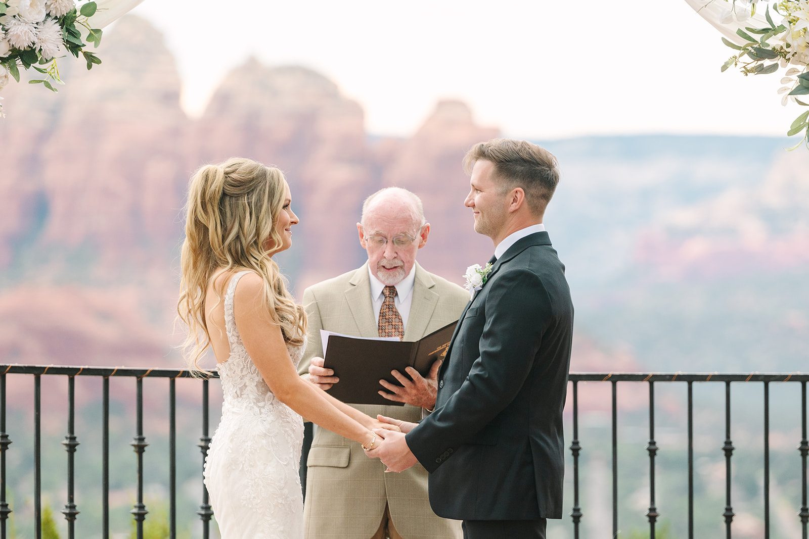 ceremony at sky ranch lodge weddings sedona