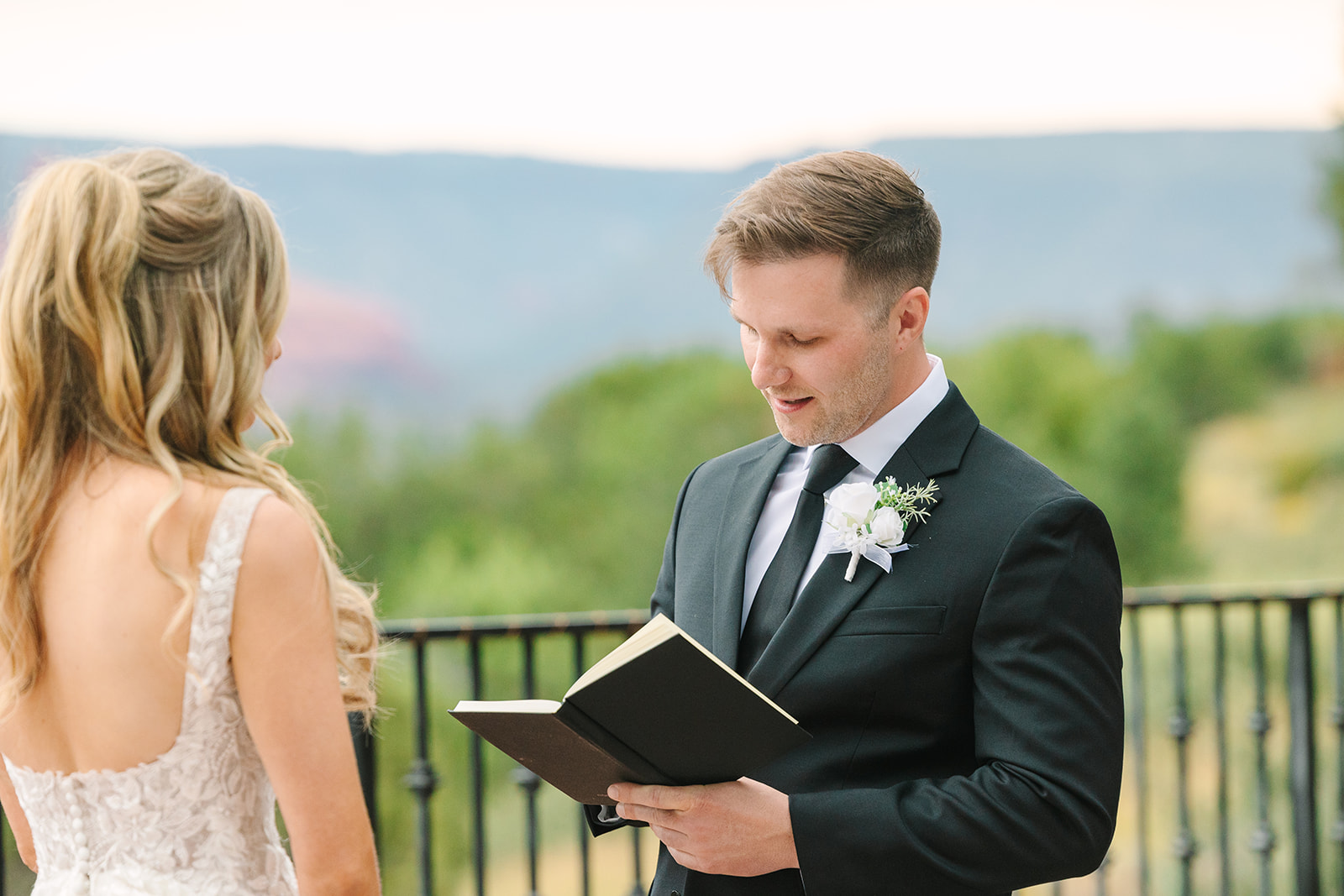 ceremony at sky ranch lodge weddings sedona
