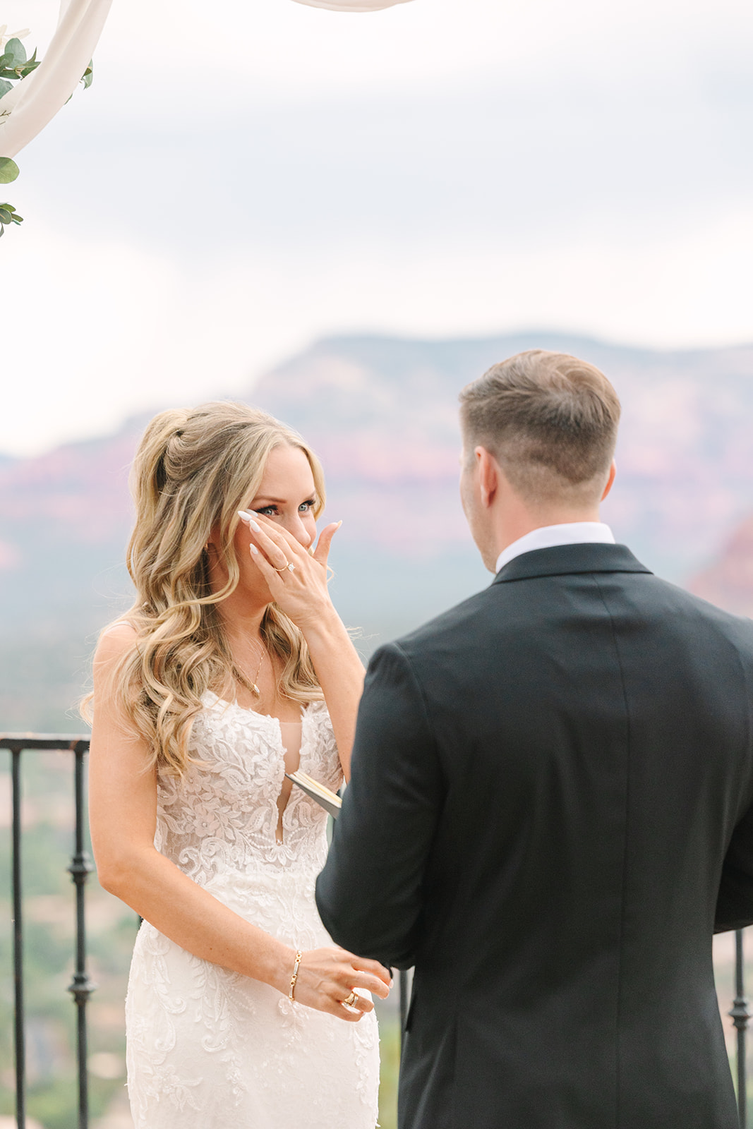 ceremony at sky ranch lodge weddings sedona