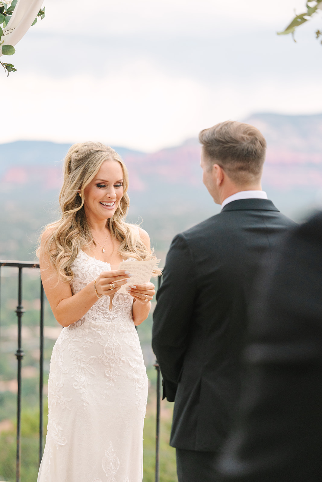 ceremony at sky ranch lodge weddings sedona