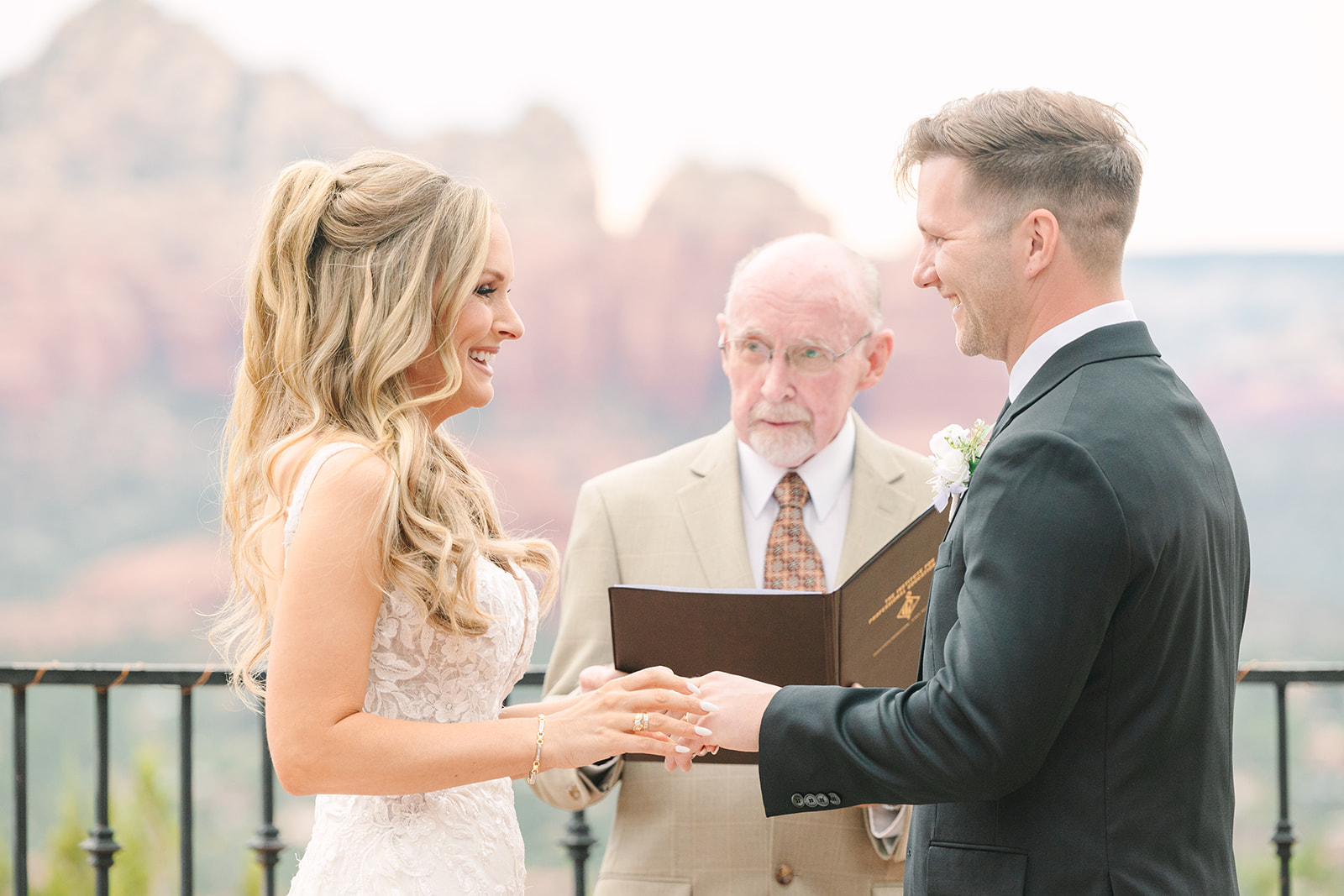 ceremony at sky ranch lodge weddings sedona
