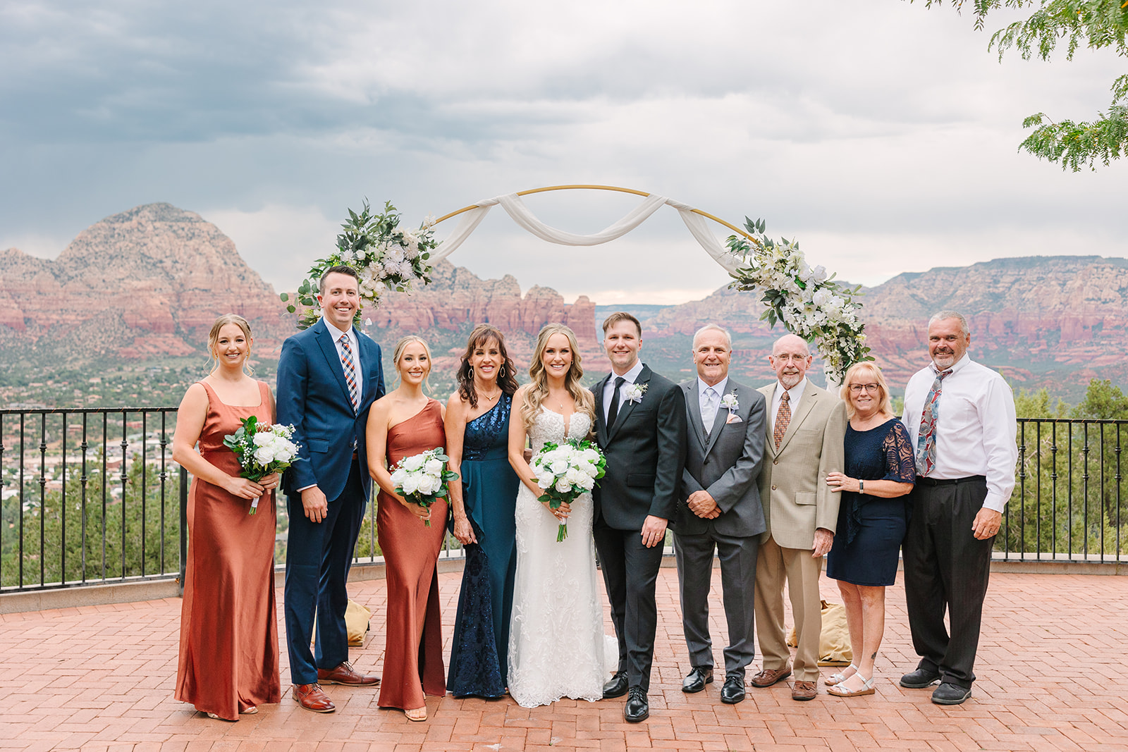 ceremony at sky ranch lodge weddings sedona