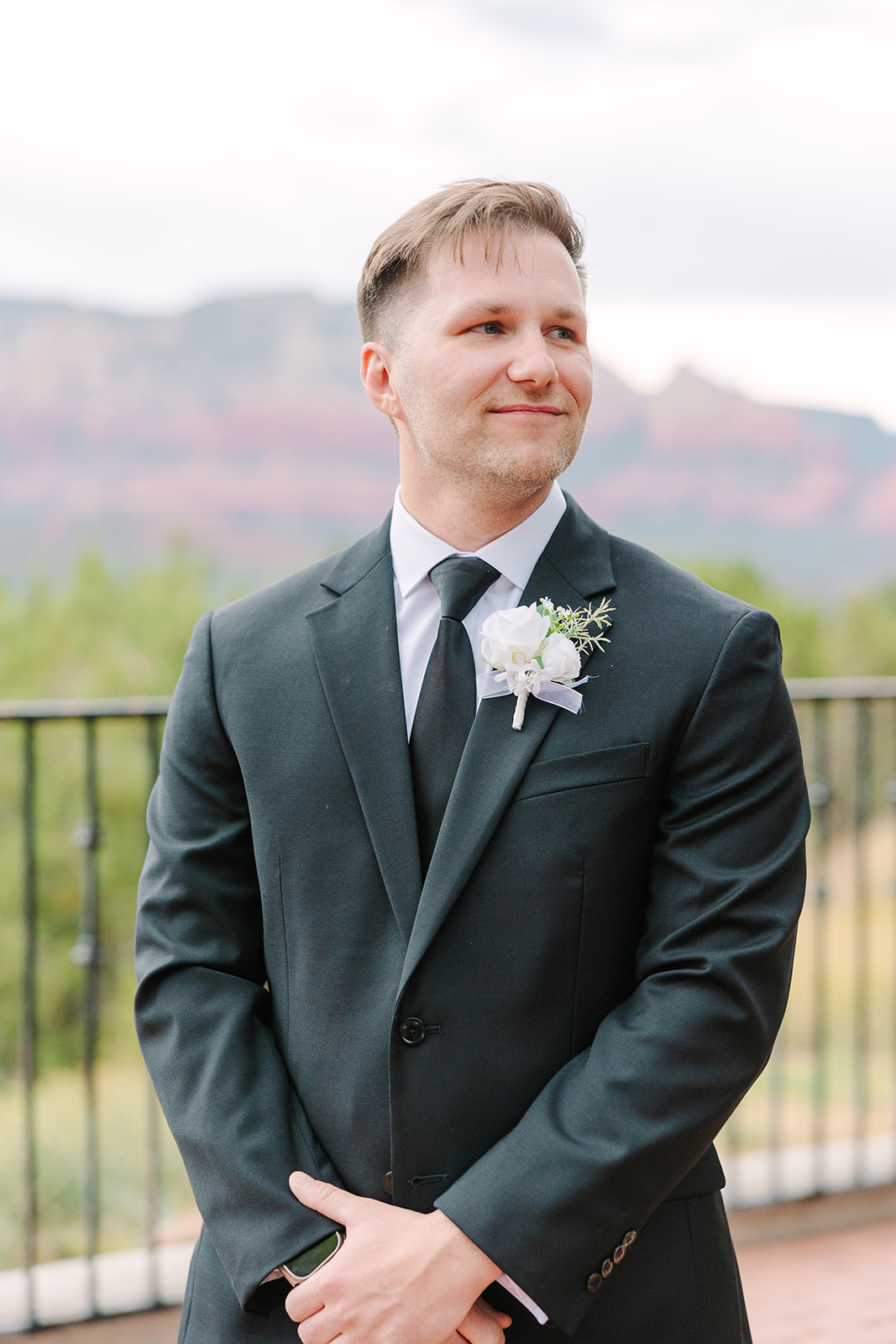 groom sees bride for first time