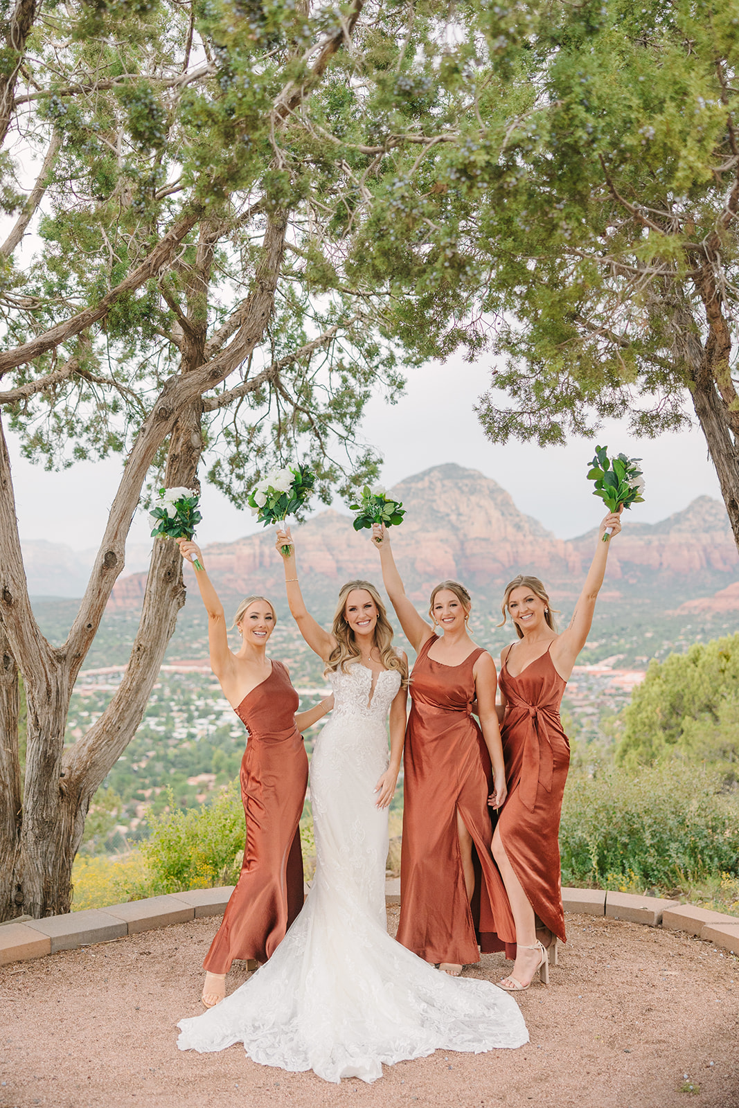 sedona bridesmaids at sky ranch lodge