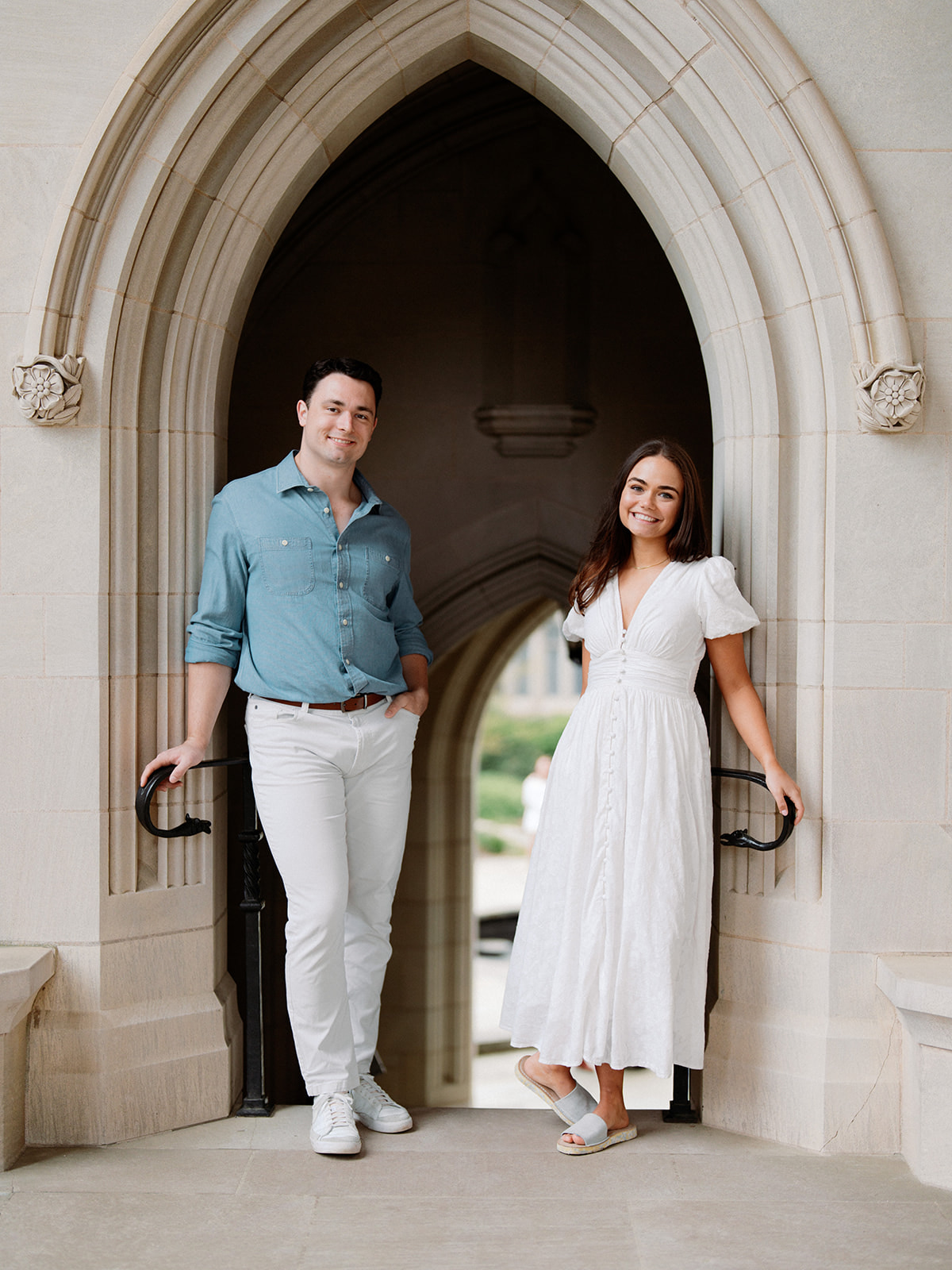 Spring Engagement Portraits in the Bishop's Garden | Showit Blog