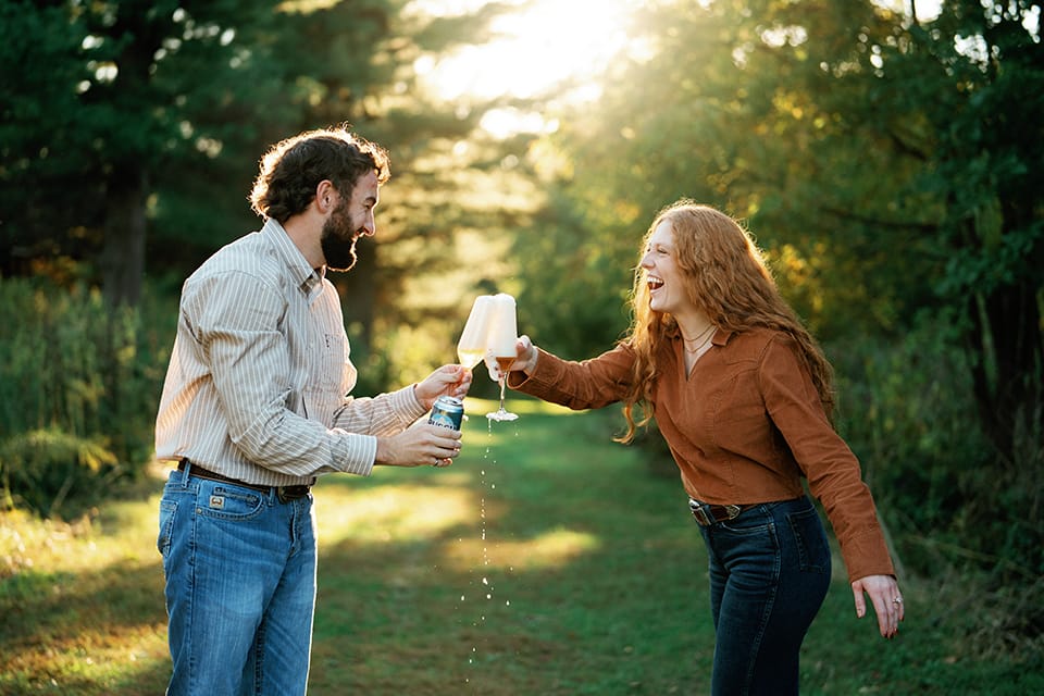 Maddy and Nathan Engagement, cover photo
